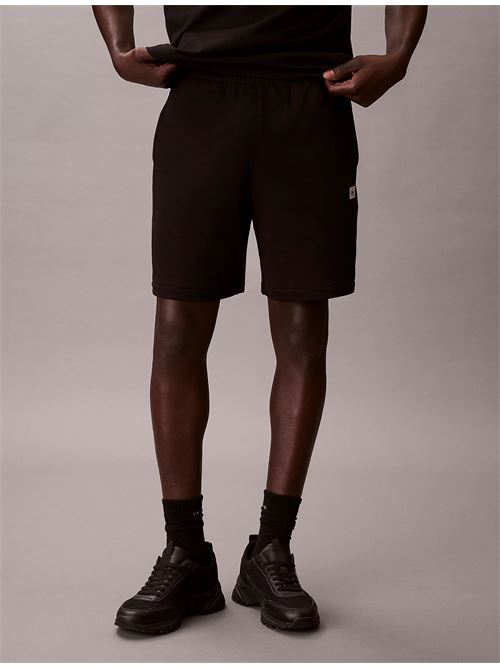 eu 350 terry badge short CALVIN KLEIN JEANS | LV04RF282GUB1